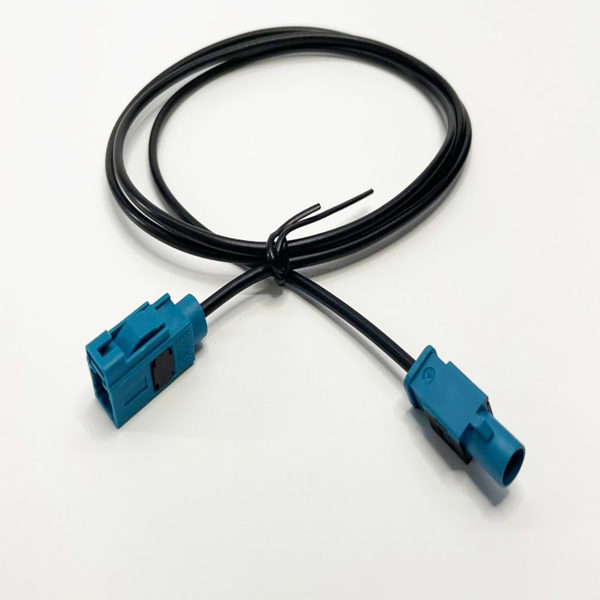 Automotive FAKRA Code-Z RG-174 RF Coax Jack-to-Plug (Female-to-Male) Cable